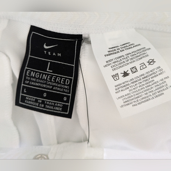 Nike Baseball Pants Men's Size XL Team Vapor Select White BQ5400-100 NEW - Picture 8 of 9